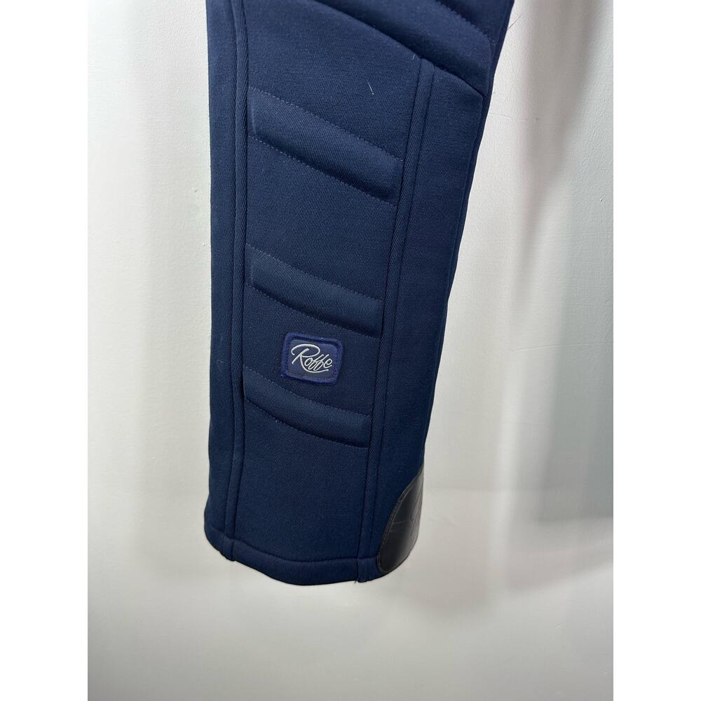 Vintage Roffe Skiwear Softshell Ski Pants Padded Navy Blue Size 32 Waist - Picture 8 of 13